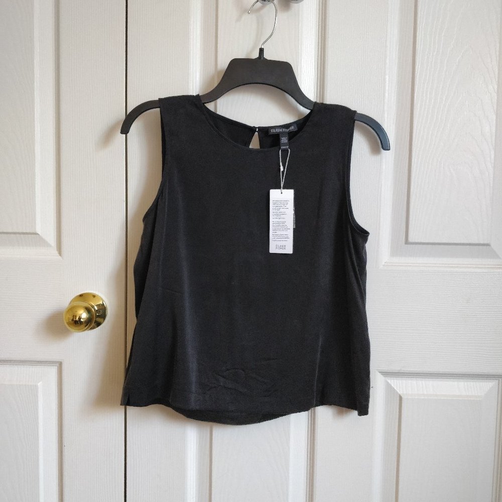 NWT Eileen Fisher Silk Cropped Sleeveless Tank